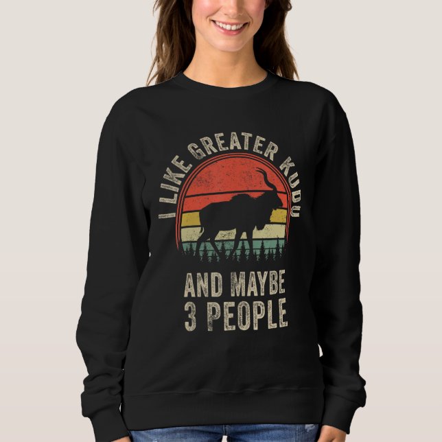 Funny Greater kudu Design Art Graphic Greater kudu Sweatshirt (Vorderseite)