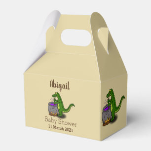 Funny Green Alligator Koch Cartoon Geschenkschachtel