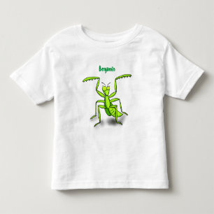 Funny green beten mantis Cartoon Illustration Kleinkind T-shirt