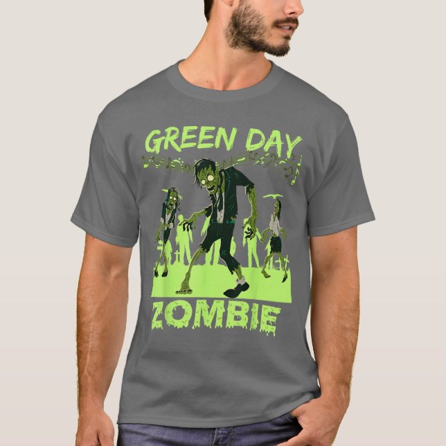 Funny Green Day Billie Joe Zombie funny T-Shirt (Vorderseite)