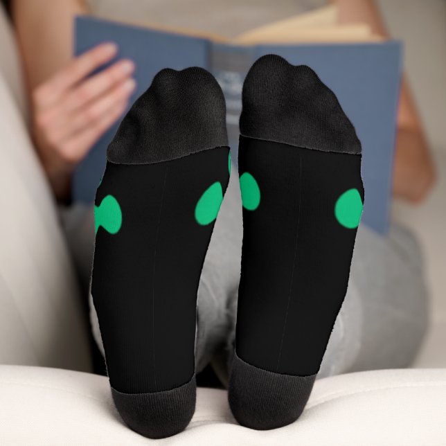 Funny green frosch leg Feet Socks Knee Tier Socken (Unterseite)
