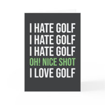 Funny Green Golf Card für Golfer Spaß