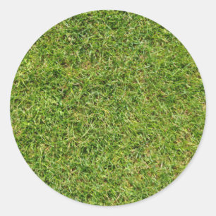 Funny Green Grass Rasen Runder Aufkleber