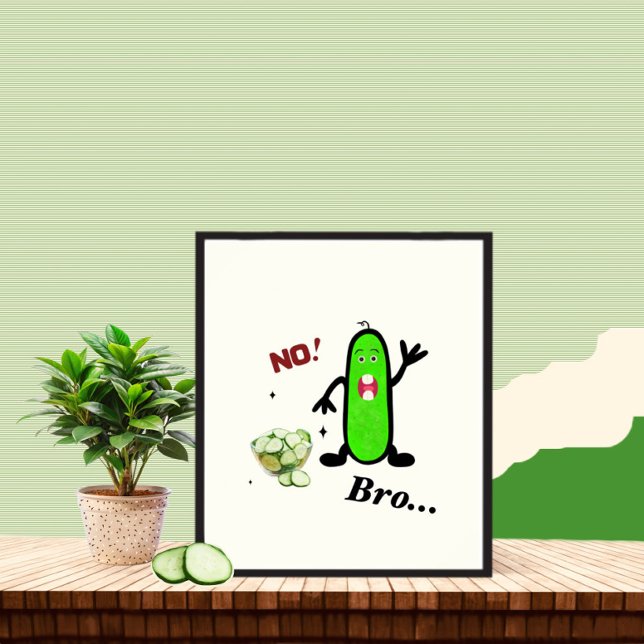 Funny Green Gurcumper Poster (Von Creator hochgeladen)