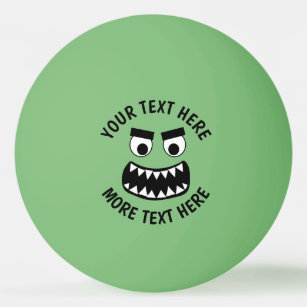 Funny Green Monster Zähne Custom Tischtennis Tischtennisball