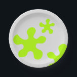 Funny Green Slime graue Kinder Party Papier Teller<br><div class="desc">Funny Green Slime graue Kinder Party Papier Teller</div>