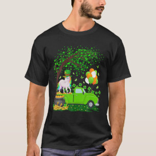 Funny Green Truck Kleeblatt Leaf Unicorn St Patric T-Shirt