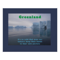 Funny Greenland Iceberg Rechtsanwalt Joke