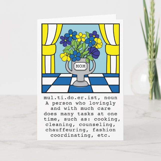 Funny Greeting Card Valentine Multidoerist Karte (Vorderseite)