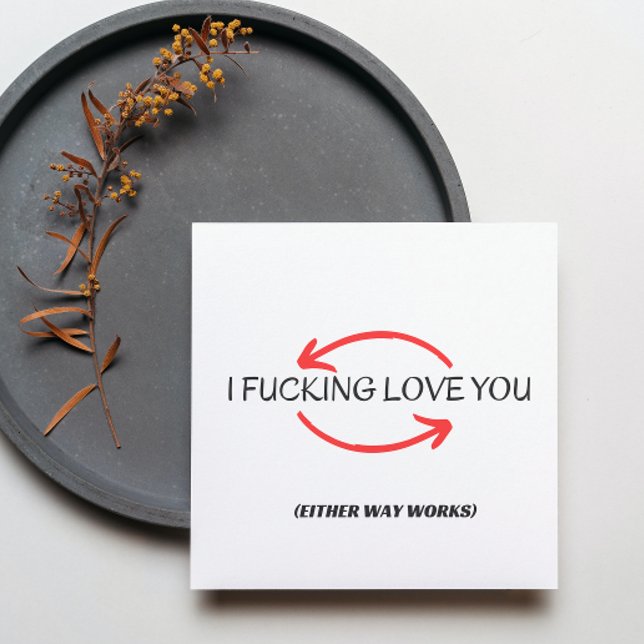 Funny Greeting, Rude Card für Ehemann oder Freund (Von Creator hochgeladen)