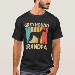 Funny Greyhound für Großvater Vater Italienischer T-Shirt