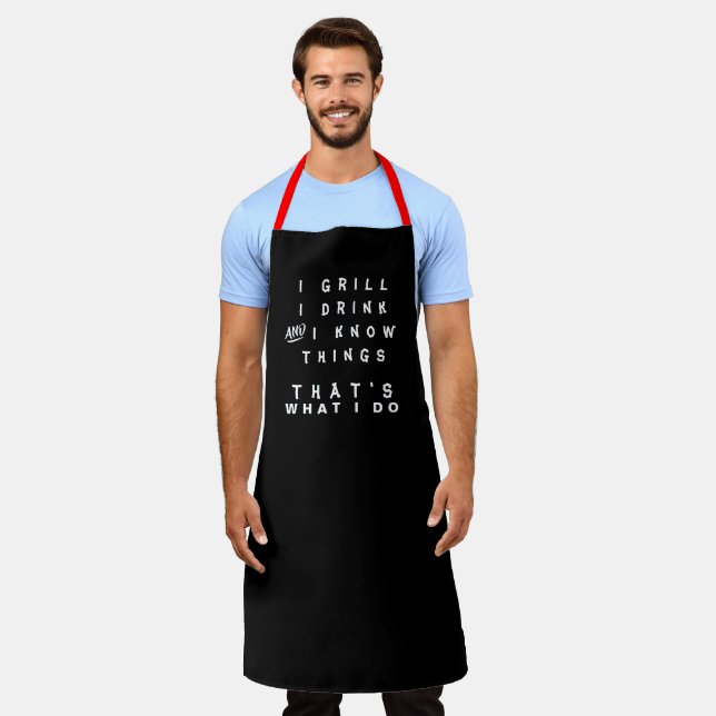 Funny Grill Baker's Koch Schürze für Damen und Her (Getragen)