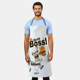 Funny "Grill Boss" GRILLEN Schürze
