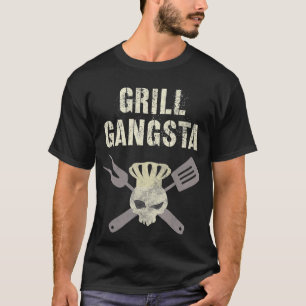 Funny GRILL GANGSTA Koch Grilling Summer GRILLEN G T-Shirt