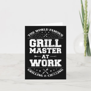 Funny Grill Master Grillen Koch Geräuchertes Fleis Karte