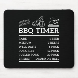 Funny Grill Sprichwort Grillen Timer Grillen Beer Mousepad