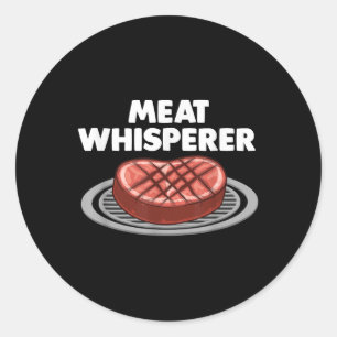 Funny Grillen Art for Men Grillbespielen Runder Aufkleber