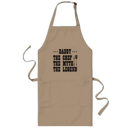 Funny GRILLEN Daddy Koch Myth Legend Typografie Lange Schürze