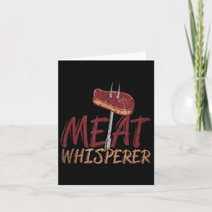 Funny Grillen Geräuchertes Fleisch Steak Geschenk Karte