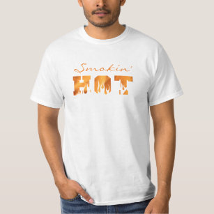 Funny GRILLEN Grill Smoker RAUCHIN HOT Flammen Feu T-Shirt