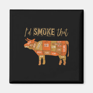 Funny Grillen Koch geräuchert Fleisch Grill Master Magnet
