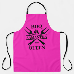 Funny GRILLEN Personalisiert Barbecue Queen Schürz Schürze