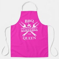 Funny GRILLEN Personalisiert Barbecue Queen Schürz