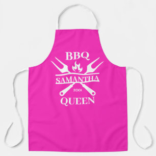 Funny GRILLEN Personalisiert Barbecue Queen Schürz Schürze
