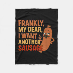 Funny Grillen Sausage Angebot für Cookout Grill Va Fleecedecke