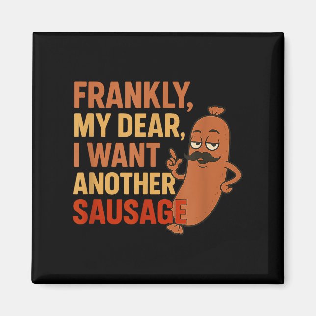 Funny Grillen Sausage Angebot für Cookout Grill Va Magnet (Vorne)
