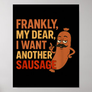 Funny Grillen Sausage Angebot für Cookout Grill Va Poster