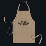 Funny GRILLEN Schürze für Männer | Mr. good look i<br><div class="desc">Funny GRILLEN Schürze für Männer | Mr. good look is cookin. Niedliche Grillgeschenkidee für Vater,  Onkel,  Opa etc.</div>