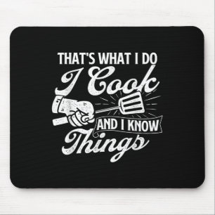 Funny Grillen Shirts das, was ich koche und ich we Mousepad
