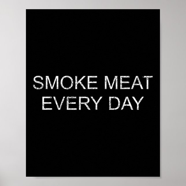 Funny Grillen Smoker Accessoire Pitmaster Vater Gr Poster (Vorne)