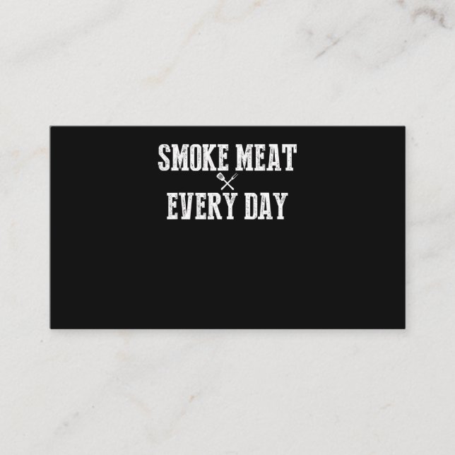 Funny Grillen Smoker Accessoire Pitmaster Vater Gr Visitenkarte (Vorderseite)