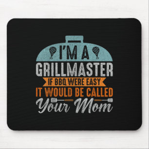 Funny Grillen Smoker Im A Grillmaster Men Grilling Mousepad