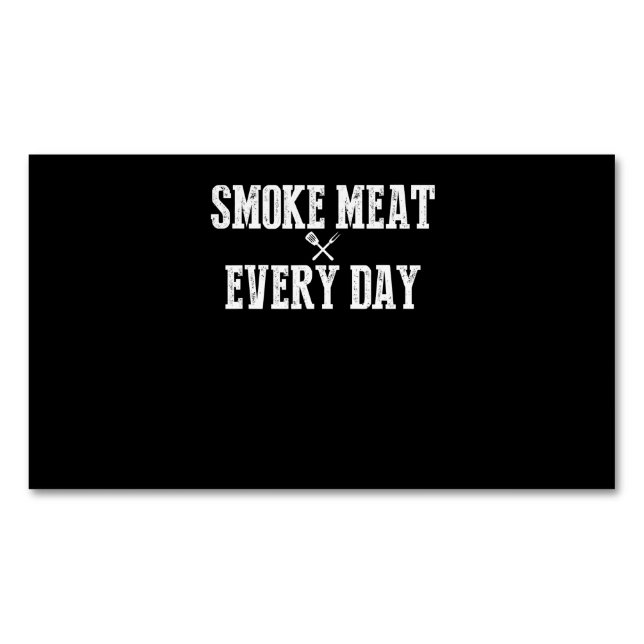 Funny Grillen Smoker Zubehör Pitmaster Vater Grill Magnetische Visitenkarte (Vorderseite)