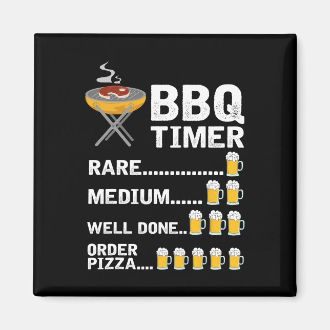 Funny Grillen Timer1 Magnet (Vorne)