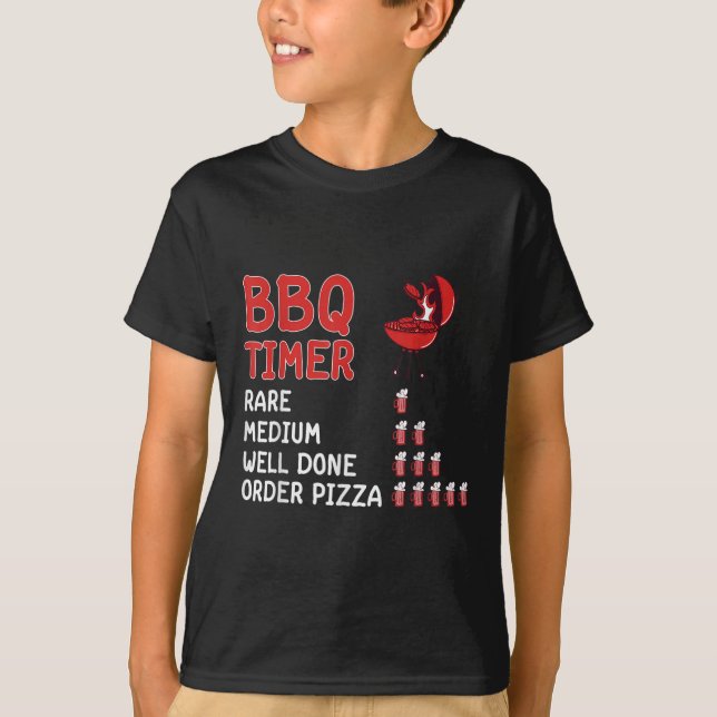 Funny Grillen Timer Barbecue Grill Master Grill Dr T-Shirt (Vorderseite)