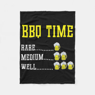 Funny Grillen Timer Beer trinkt Geschenk geräucher Fleecedecke