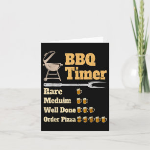 Funny Grillen Timer Grilling Karte
