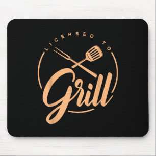 Funny Grilling Grillen Smoker lizensiert Grill Mousepad