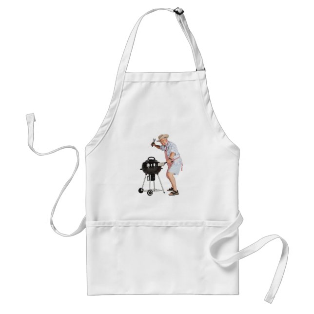 Funny Grilling Opa GRILLEN Cookout Grill Grill Gri Schürze (Vorne)