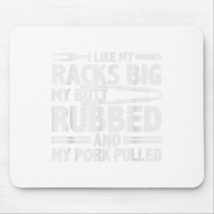 Funny Grilling Pork Rub Rauchen Grillen Meat Smoke Mousepad