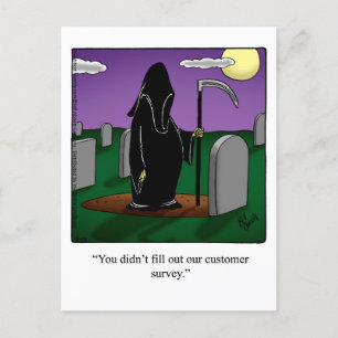 Funny Grim Reaper Humour carte postale