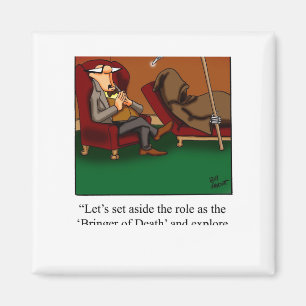 Funny Grim Sensenmann Dance Cartoon Magnet