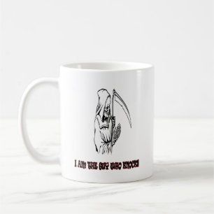 Funny Grim Sensenmann Zitat Spooky Halloween Nacht Kaffeetasse