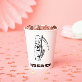 Funny Grim Sensenmann Zitat Spooky Halloween Nacht Pappbecher