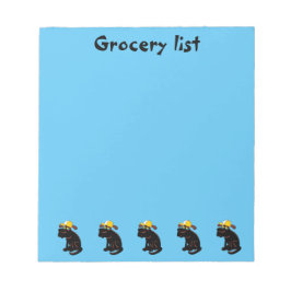 Funny Grocery List For Kids Notizblock