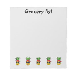 Funny Grocery List Notizblock